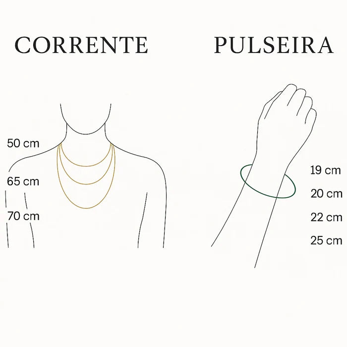 Corrente 8mm Cadeado Fecho Premium + Pingente Letra Banhado a Ouro 18K