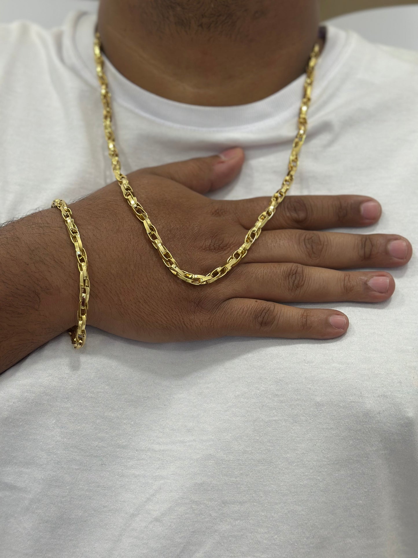 Corrente Tijolinho Duplo 7mm