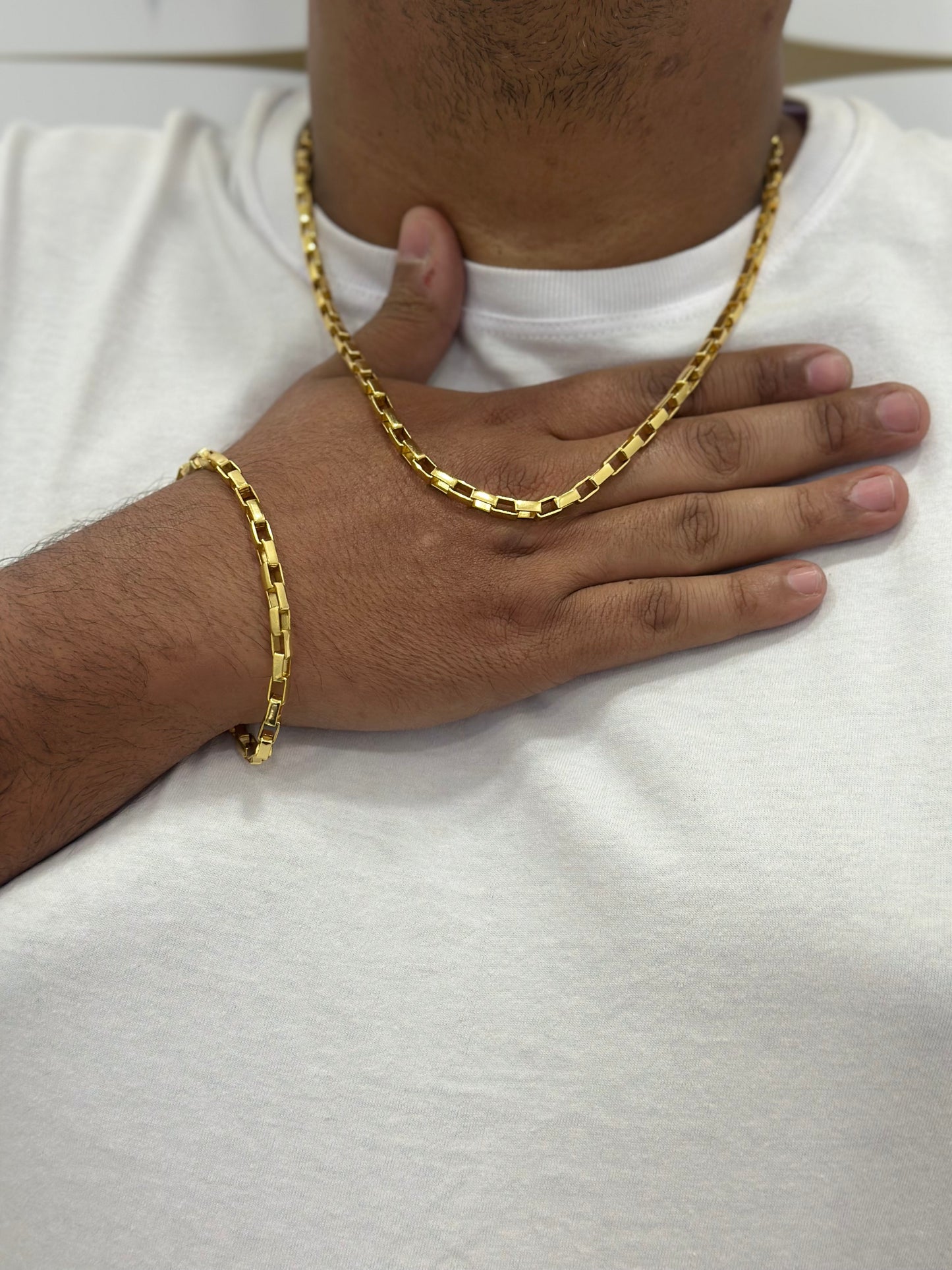 Pulseira Tijolinho Curto 7mm