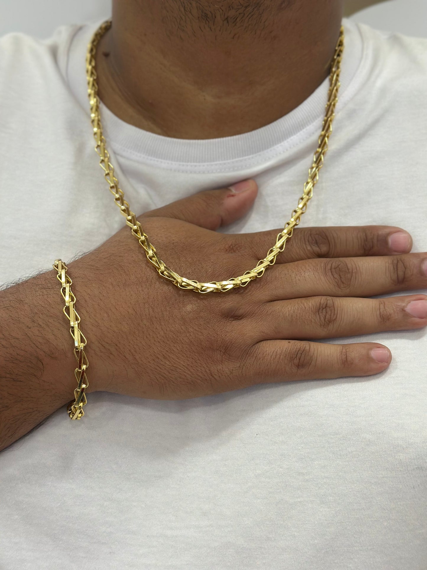 Pulseira Tijolinho X 7mm